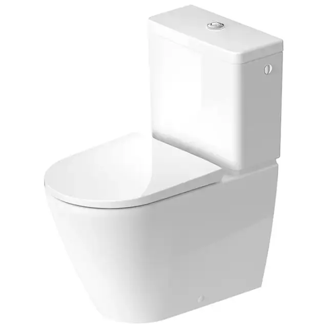 Duravit D-Neo Унитаз-моноблок 37x65см., безободковый, слив универсальный, HygieneGlaze, цвет: белый
