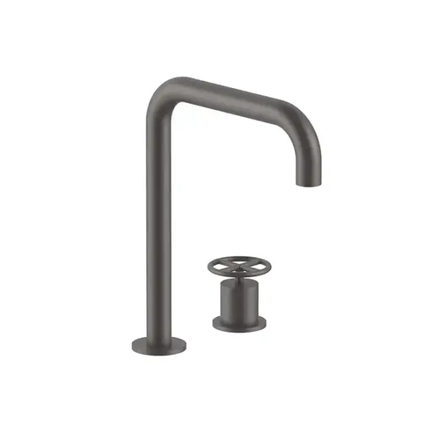 Fantini Fontane Bianche Смеситель для раковины, 2 отв., цвет: Matt Gun Metal PVD