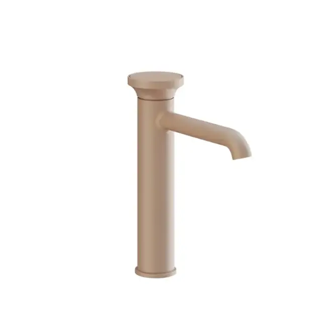 Gessi Origini Смеситель для раковины, на 1 отв., H=24.7см., в компл. с отделочной вставкой, цвет: Matte Cipria