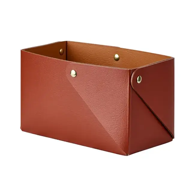 Colombo Adj Коробочка MIU, 7x14H8 см , цвет: бордо/коньяк