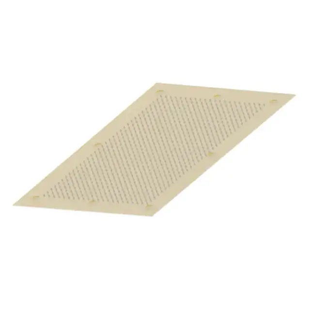 THG Верхний душ 63х45.4см., встраиваемый в потолок, цвет: Soft matt gold