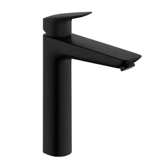 Hansgrohe Logis Смеситель для раковины, 1 отв., с донным клапаном, цвет: черный матовый