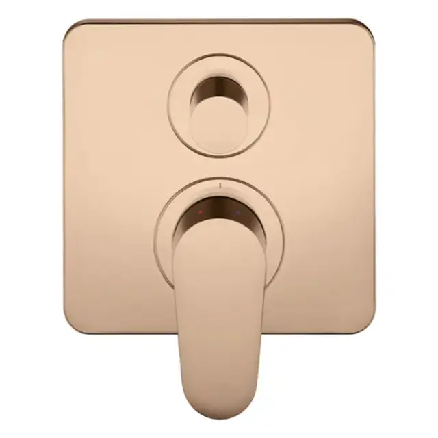 Axor Citterio M Смеситель для ванны, встраиваемый, с переключателем потоков, цвет: красное золото