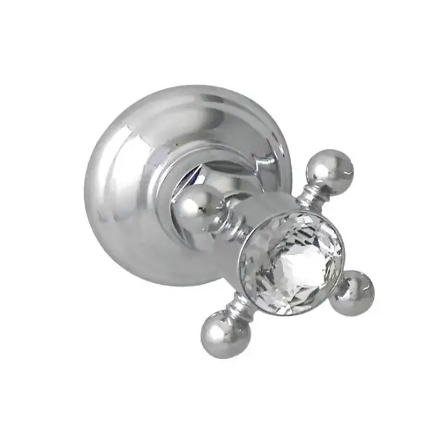 Nicolazzi Half Dome Crystal Вентиль запорный 1/2”, цвет: хром