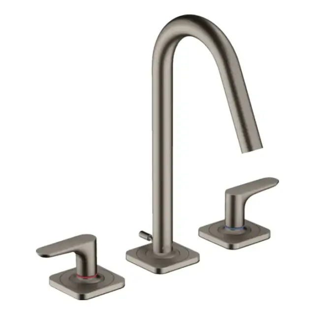 Axor Citterio M Смеситель для раковины, на 3 отв., с донным клапаном, цвет: сталь