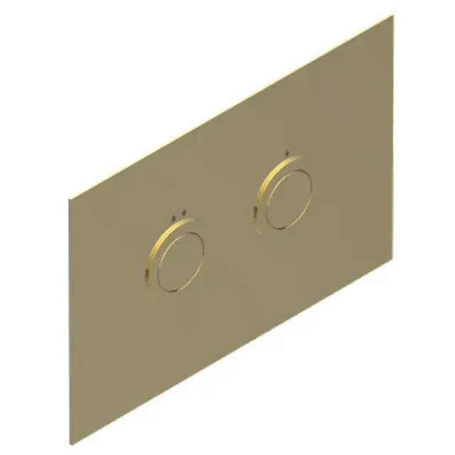 THG Клавиша смыва для унитаза, двойная, для инсталляций TECE, цвет: Soft Matt Gold