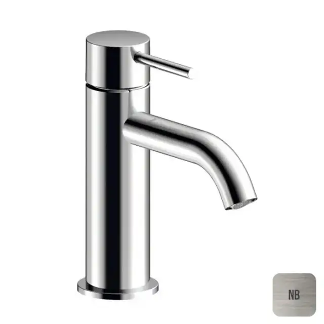 Almar Mixers Смеситель для раковины, 1 отв., без донного клапана, цвет: никель брашированный