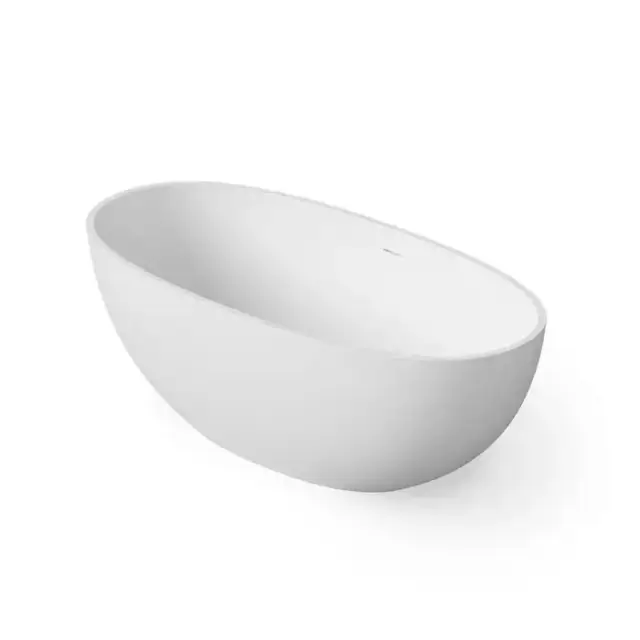 Dea Design Nature Ванна 165х80х58см., отдельностоящая, Solid Surface, цвет: White №18