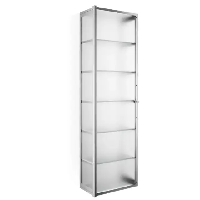 Decor Walther Glas S 4 Шкафчик подвесной 35x19x120см, стекло матовое, цвет: хром