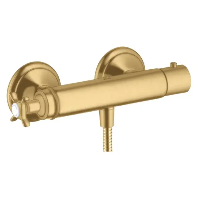 Axor Montreux Смеситель для душа, термостатический, настенный, цвет: шлифованное золото