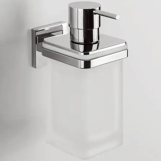 Colombo Basic Дозатор для жидкого мыла, подвесной, цвет: хром/матовое стекло