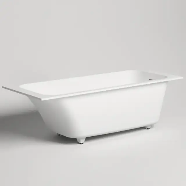 Salini Orlanda Встраиваемая ванна 160х70х60cм, &quot;Up&Down&quot;, сифон, щелевой слив-перелив, S-Sense, цвет: белый матовый