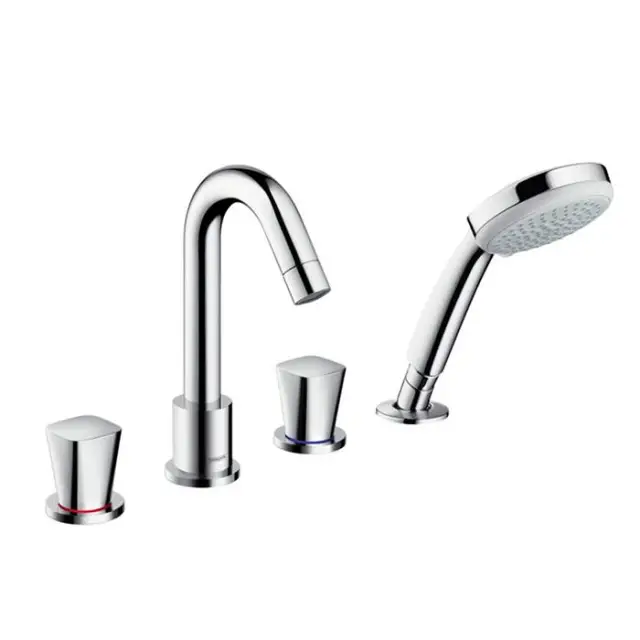 Hansgrohe Logis, Смеситель на борт ванны, на 4 отверстия, Цвет: хром