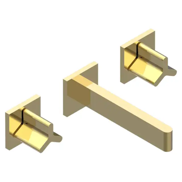 THG ICON-X METAL Смеситель для раковины, настенный, цвет: полированное золото