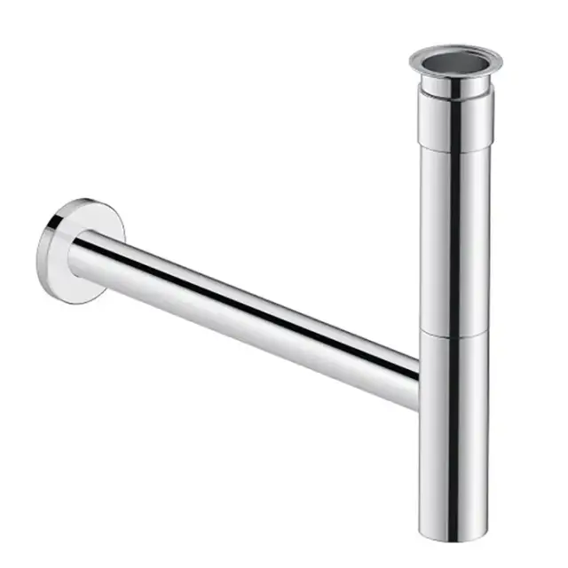 Duravit Сифон декоративный для раковины 1/4&quot; с удлиненной спускной трубой, цвет: хром