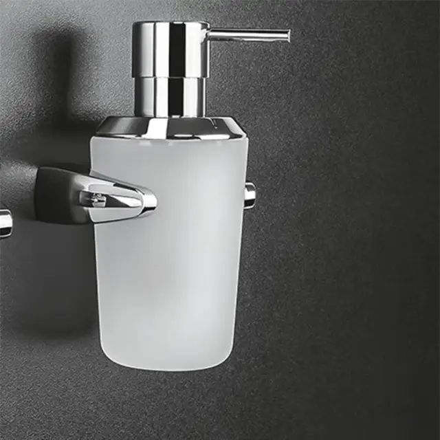 Colombo Road Дозатор для жидкого мыла, подвесной, цвет: хром/матовое стекло