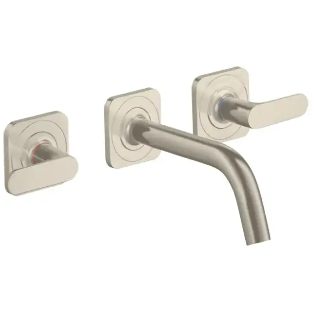 Axor Citterio M Смеситель для раковины, встраиваемый, излив: 16.6см., цвет: шлифованный никель