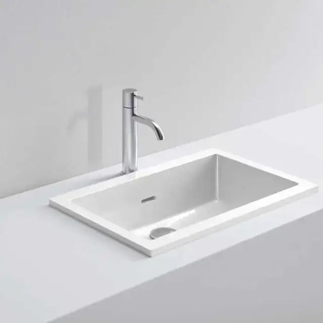 NOORTH milldue edition Раковина 51х31х15 см, без отв., цвет: белый