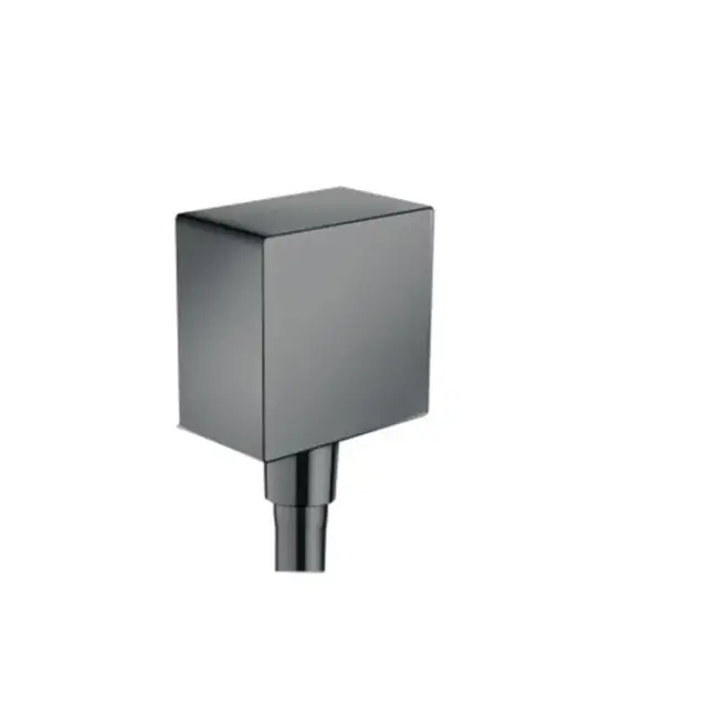 Hansgrohe Вывод воды для ручного душа с клапаном, цвет: шлифованный черный хром