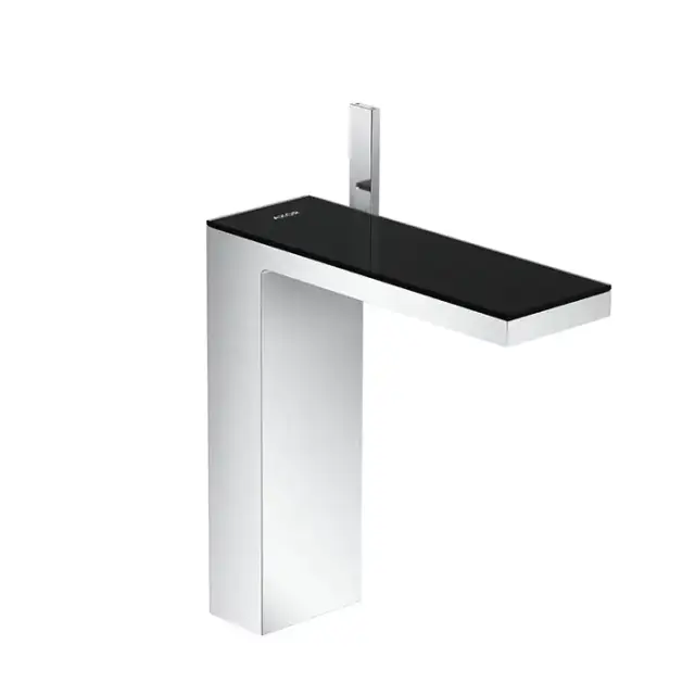 Axor MyEdition Смеситель для раковины 230, на 1 отв., излив 245мм, с донным клапаном, цвет: хром/черное стекло