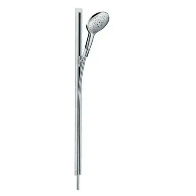 Hansgrohe Raindance Select S Душевой набор: штанга 90см., ручной душ 150, 3jet (RainAir, CaresseAir, Mix), EcoSmart, шланг, цвет: белый/хром