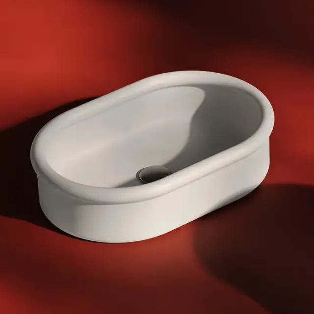 Artceram Brera Раковина 60х40х15см., накладная, без отв., цвет: белый матовый