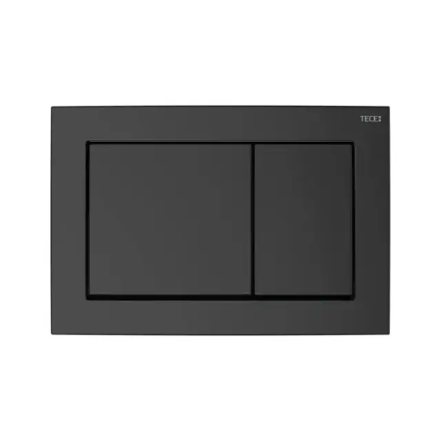 TECEbase Панель смыва для подвесного унитаза, двойного смыва, цвет: черный матовый