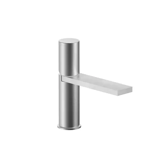 Fantini Milano Смеситель для раковины, 1 отв., излив: 110 мм, цвет: матовая натуральная сталь