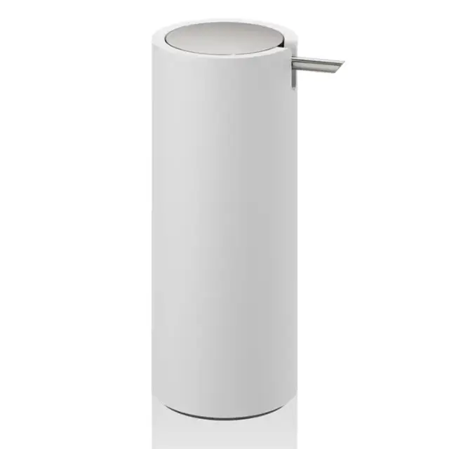 Decor Walther Stone SSP Дозатор для мыла, настольный, цвет: белый / сталь матовая