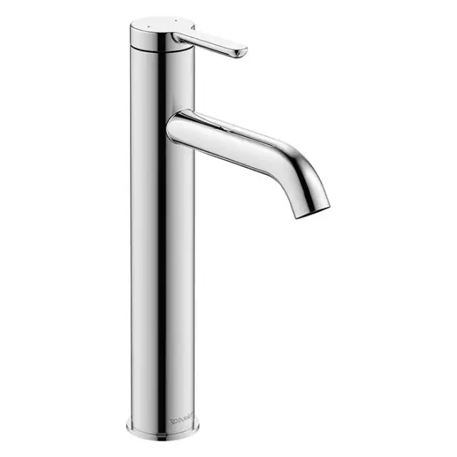 Duravit C.1 Смеситель для раковины, высокий, 1 отв., излив 136мм, цвет: хром