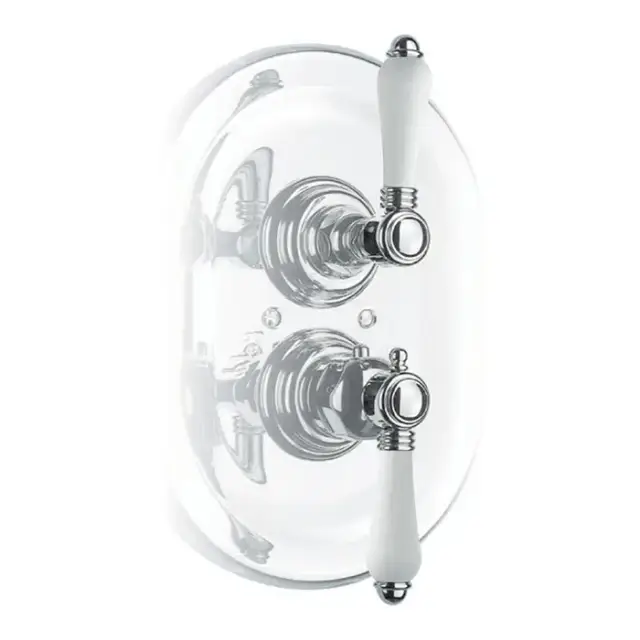 Nicolazzi Petit Mont Blanc Встраиваемый смеситель, 3/4” с запорным вентилем, цвет: хром, ручки Petit Mont Blanc