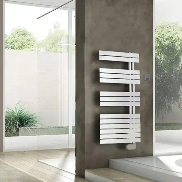 Irsap Soul Полотенцесушитель электрический c контроллером 55хh105.4см,14 трубок, 3 промежутка, подключение справа, длина провода 1,2м, цвет: белый