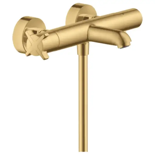 Axor Citterio E Смеситель для ванны, термостатический, настенный, цвет: шлифованное золото
