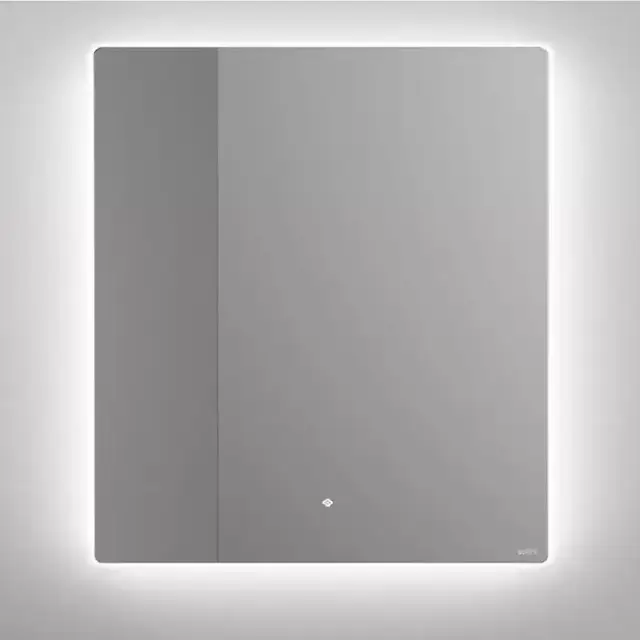 Salini Зеркало для ванны OMBRA 90х90х2.5см., с LED подсветкой, влагостойкое AGC Сrystalvision, сенс. выкл., крепления, обогрев, антизапот.