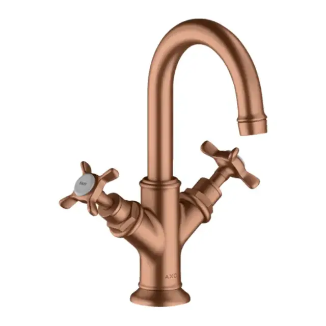 Axor Montreux Смеситель для раковины 160, на 1 отв., с донным клапаном, цвет: шлифованное красное золото