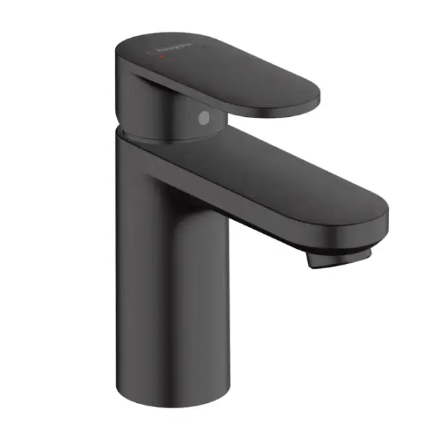 Hansgrohe Vernis Blend Смеситель для раковины, излив 100 мм, цвет: матовый черный