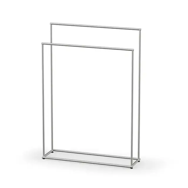 Decor Walther Mikado Полотенцедержатель 86см., напольный, двойной, цвет: сталь матовая