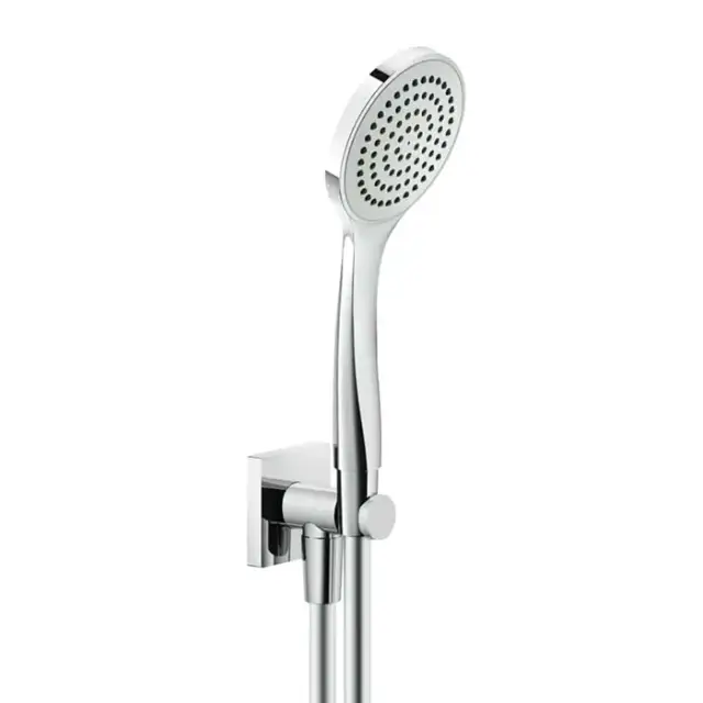 Gessi Rilievo Душевой комплект, состоящий из вывода воды на1/2&quot;, держателя, шланга 1,50 м и душевой лейки, цвет: хром