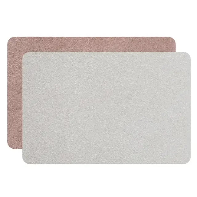 ADJ Плейсмат для рабочего стола, 48x65 см., цвет: устричный/пепельная роза