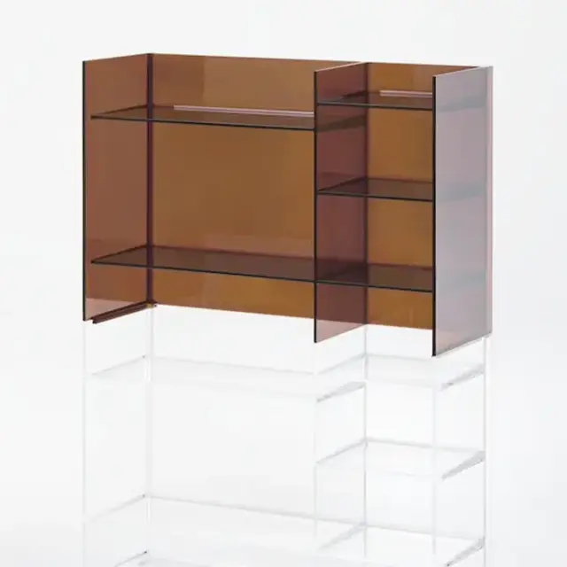 Laufen Kartell Стеллаж, 75х26х53см, пластик, напольный, цвет: янтарь