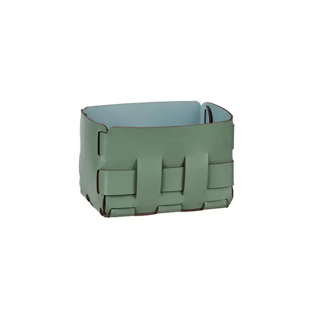 Colombo Adj Корзинка Mini Bottega, 12x19H13 см , цвет: эвкалипт/небесный