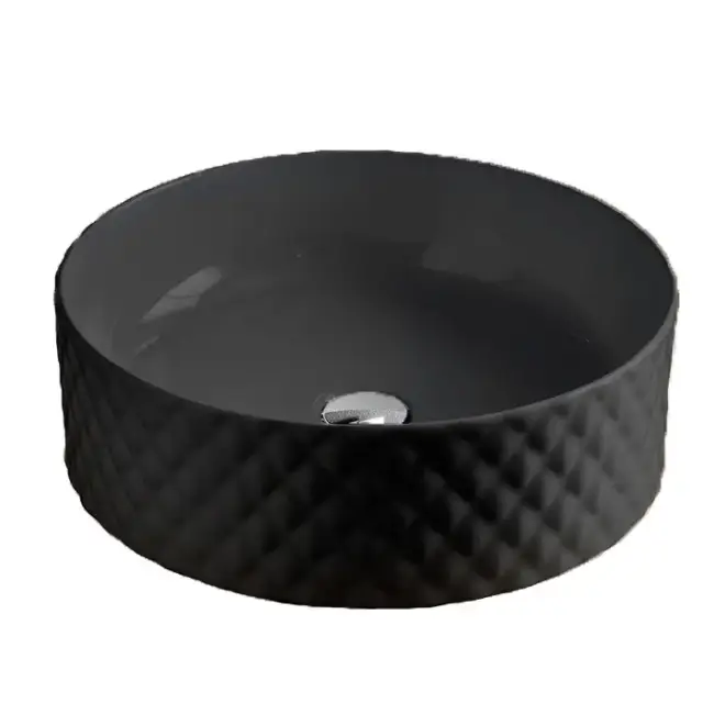 Artceram Rombo Раковина 44 см, без отв., накладная, цвет: матовый черный