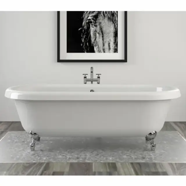 Knief Edwardian Ванна отдельностоящая 180х80хh60см, с 4-мя хромированными ножками &quot;шар&quot; (продается со сливом 0100-091-02)