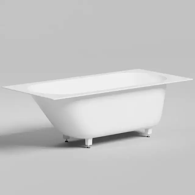 Salini Ornella Kit Ванна 170х80х60см., встраиваемая, донный клапан, сифон, щелевой слив-перелив, S-Sense, цвет: белый