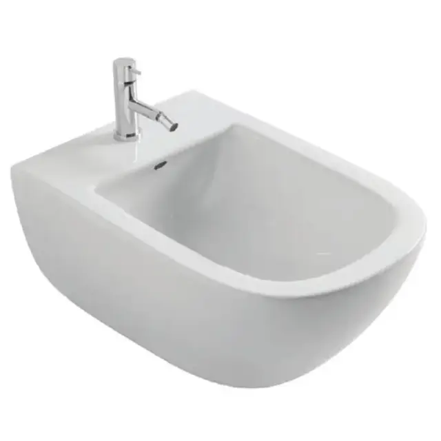 Globo Stockholm Биде подвесное 51х37см, с системой скрытого крепежа, с 1 отв под смеситель, цвет: белый