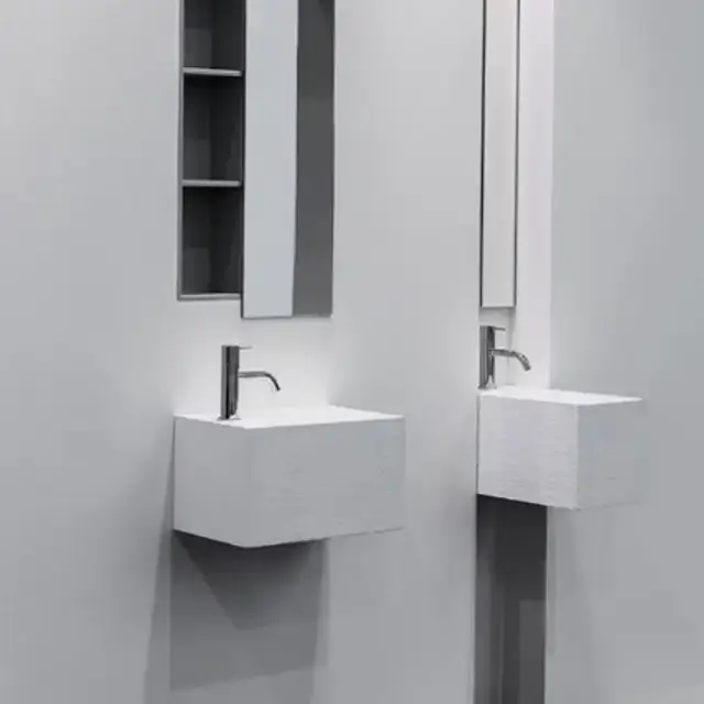 Antonio Lupi Calco Раковина 45х25х25 см, 1 отв., подвесная, цвет: белый