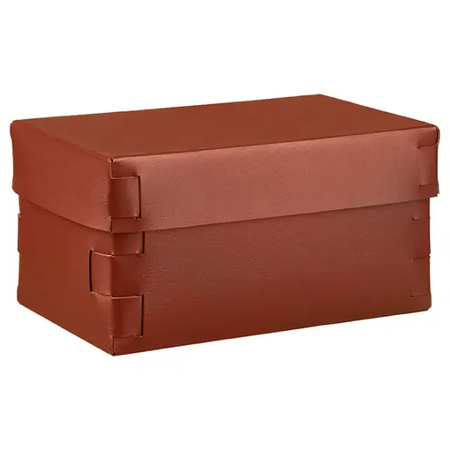 Colombo Adj Коробка Snob 25x15хH13.5см., настольная, цвет: бордо/коньяк