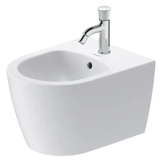 Duravit Bento Starck Box Биде подвесное 37x48см, с 1 отв., HygieneGlaze, цвет: белый матовый