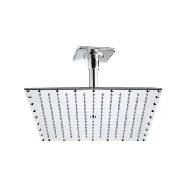 BOSSINI PARIS-RECTANGULAR Верхний душ 400 x 400 мм - потолочный кронштейн 150 мм, цвет: хром