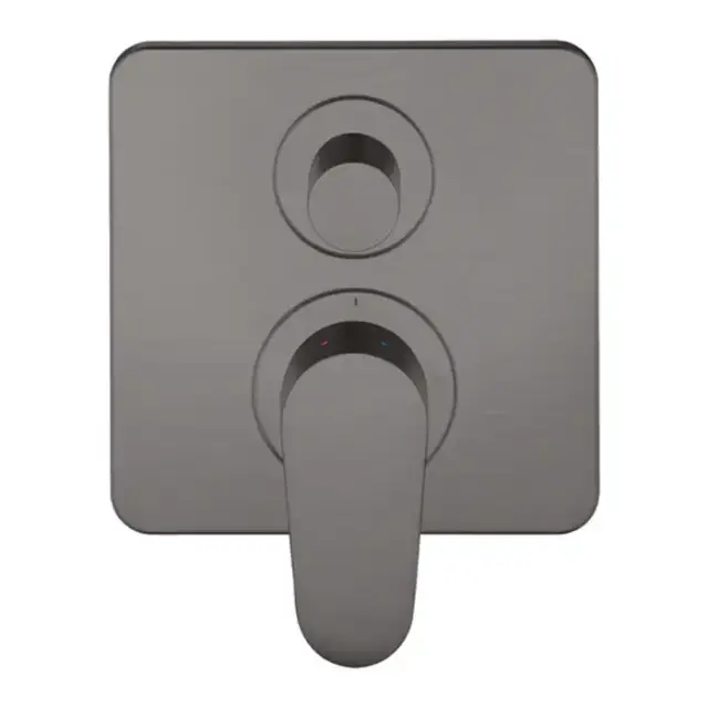 Axor Citterio M Смеситель для ванны, встраиваемый, с переключателем на 2 потока, цвет: шлифованный черный хром